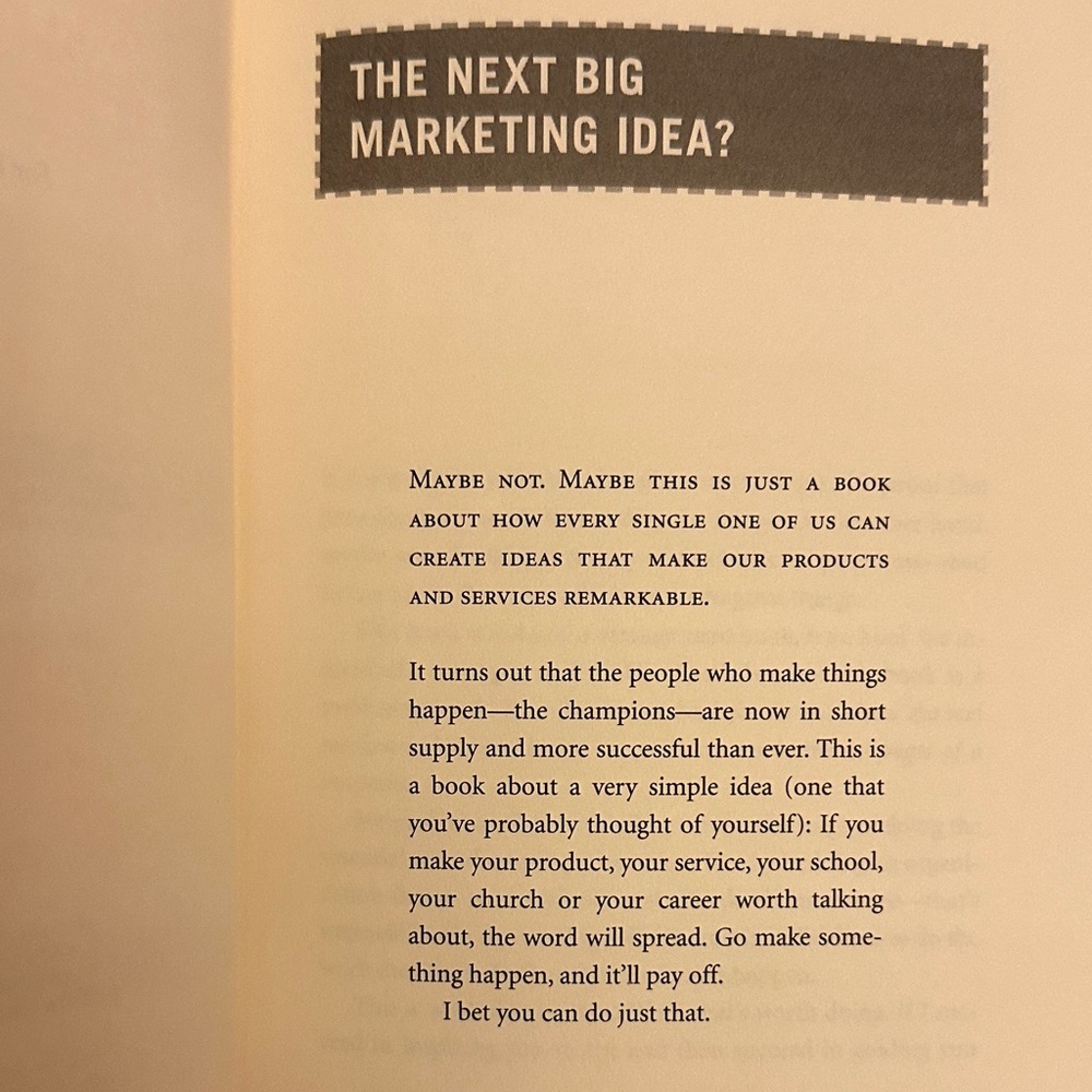 Free Prize Inside Hard Cover Book by Seth Godin - Picture 5 of 12